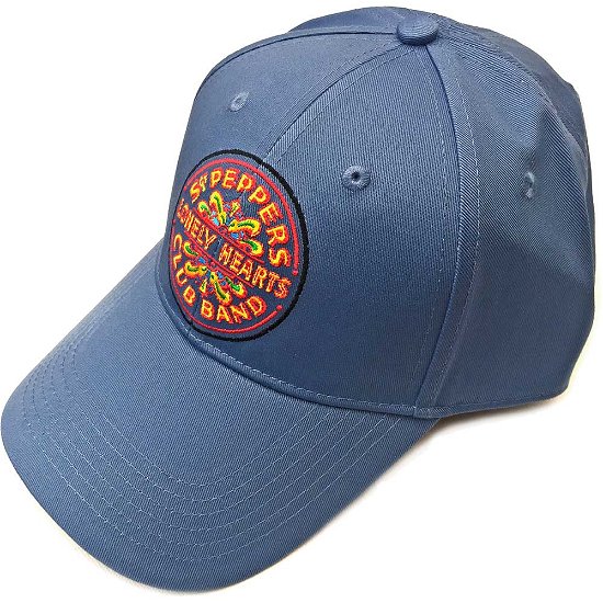 The Beatles Unisex Baseball Cap: Sgt Pepper Drum (Denim Blue) - The Beatles - Merchandise - Apple Corps - Accessories - 5056170626194 - 