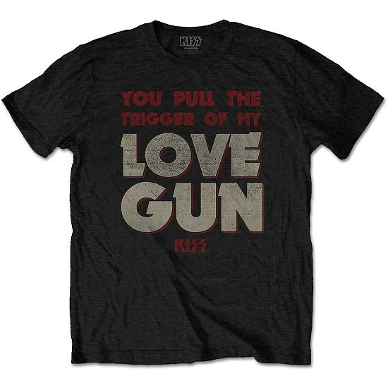 KISS Unisex T-Shirt: Pull The Trigger - Kiss - Koopwaar -  - 5056170642194 - 