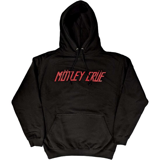 Motley Crue Unisex Pullover Hoodie: Distressed Logo - Mötley Crüe - Merchandise -  - 5056561060194 - 