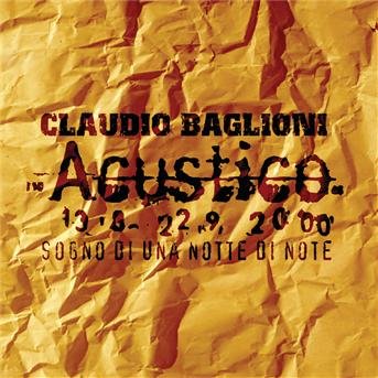 Sogno Di Una Notte Di Not - Claudio Baglioni - Music - SONY - 5099749991194 - December 20, 2000