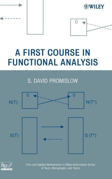 Cover for Promislow, S. David (York University, Toronto, Canada) · A First Course in Functional Analysis - Pure and Applied Mathematics: A Wiley Series of Texts, Monographs and Tracts (Hardcover Book) (2008)