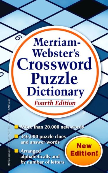 Cover for Merriam-Webster Inc. · Merriam Webster's Crossword Puzzle Dictionary (Paperback Book) [4 Revised edition] (2015)