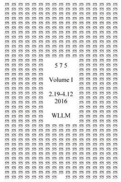 Cover for Wllm · 5 7 5 (Paperback Book) (2017)