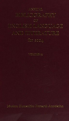 Cover for Modern Humanities Research Association · Annual Bibliography of English Language and Literature: v.79: 2004 (Paperback Book) [79 New edition] (2005)