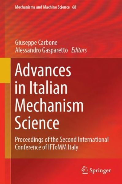 Cover for Advances in Italian Mechanism Science (Book) [1st ed. 2019 edition] (2018)