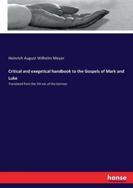 Critical and exegetical handbook - Meyer - Livros -  - 9783337103194 - 20 de junho de 2017