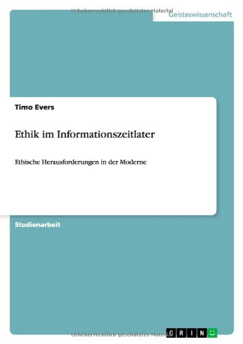 Cover for Evers · Ethik im Informationszeitalter (Book) [German edition] (2010)