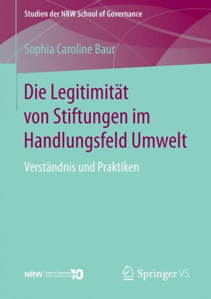 Cover for Baur · Die Legitimität von Stiftungen im (Book) (2017)