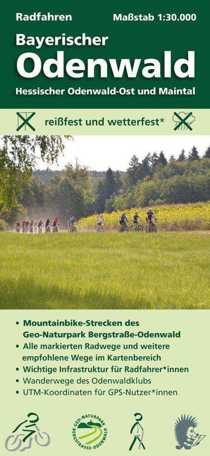 Radfahren, Bayerischer Odenwald / Hessischer Odenwald-Ost und Maintal 1:30.000 - Michael Messer - Bøger - MeKi Landkarten GmbH - 9783947593194 - 12. april 2021