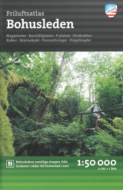 Cover for Calazo · Bohusleden - Friluftsatlas - Outdoor atlas (Pocketbok) (2023)