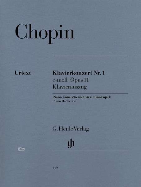 Klav.konz.1 e-Moll,KlA.HN419 - Chopin - Bücher - SCHOTT & CO - 9790201804194 - 6. April 2018