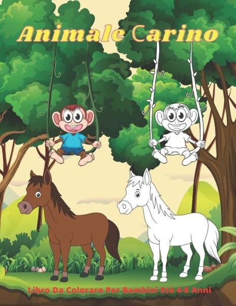 Cover for Ginette Giuliani · Animale ?arino - Libro Da Colorare Per Bambini Eta 4-8 Anni (Taschenbuch) (2020)