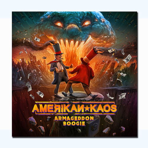 Cover for Amerikan Kaos · Armageddon Boogie (White Vinyl LP) (LP) (2024)