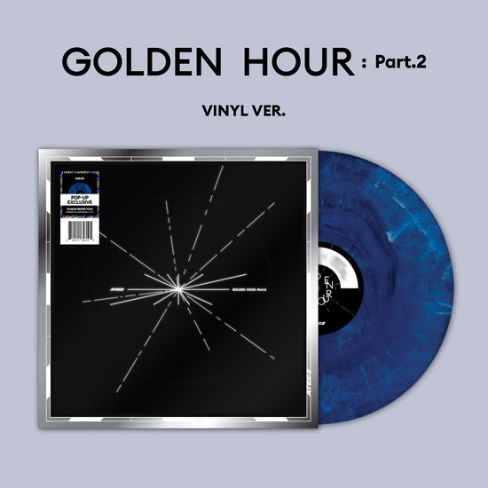 Cover for ATEEZ · Golden Hour pt.2 (LP) [Hello82 Exclusive Oceania Blue Marbled Vinyl edition] (2024)