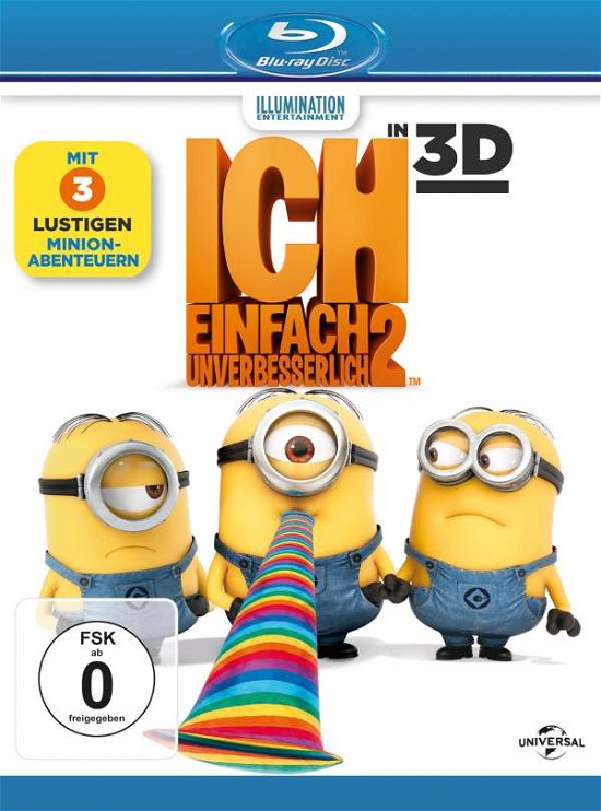 Cover for Steve Carell,kristen Wiig,kristen Schaal · Ich Einfach Unverbesserlich 2 (Blu-ray 3d+... (Blu-ray) (2013)