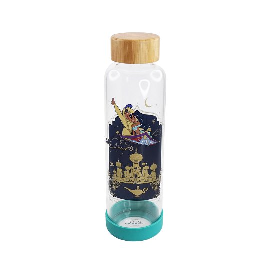 Cover for Disney: Half Moon Bay · Aladdin (Water Bottle Glass 500Ml / Bottiglia Vetro) (MERCH)