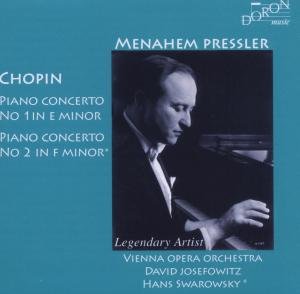 Chopin Piano Ctos. No.1-2 - Menahem Pressler - Música - DORON - 7619924740195 - 31 de janeiro de 2014