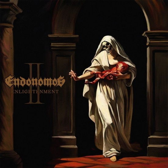 Cover for Endonomos · Enlightenment (LP) [Oxblood With White Splatter edition] (2024)