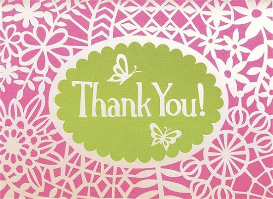 Flower Lace Glitz Thank You Notes -  - Books - Galison - 9780735332195 - December 1, 2012