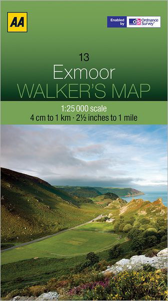 Cover for AA Publishing · Exmoor - Walker's Map (Map) (2012)