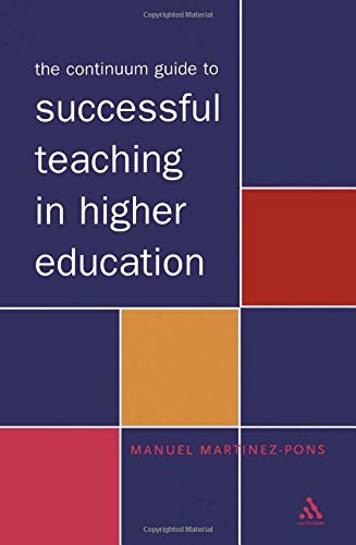 Cover for Manuel Martinez-pons · The Continuum Guide to Successful Teaching in Higher Education (Hardcover Book) (2003)
