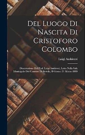 Cover for Luigi Ambiveri · Del Luogo Di Nascita Di Cristoforo Colombo (Bok) (2022)