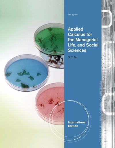 Cover for Tan · Applied Calculus for the Managerial (Taschenbuch) (2013)