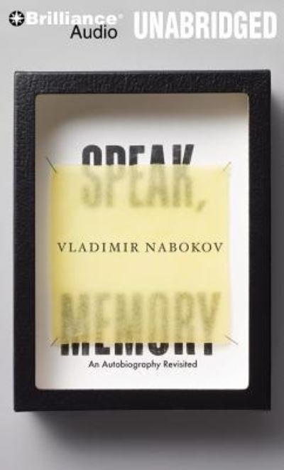 Cover for Vladimir Nabokov · Speak, Memory (CD) (2013)