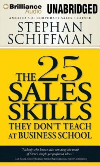 Cover for Stephan Schiffman · The 25 Sales Skills (CD) (2014)