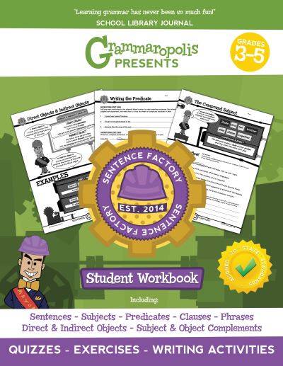 Cover for Coert Voorhees · The Parts of the Sentence Workbook, Grades 3-5 - Grammaropolis Grammar Workbooks (Taschenbuch) (2020)