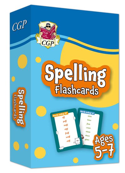 Spelling Flashcards for Ages 5-7 - CGP KS1 Activity Books and Cards - CGP Books - Books - Coordination Group Publications Ltd (CGP - 9781789086195 - July 6, 2020