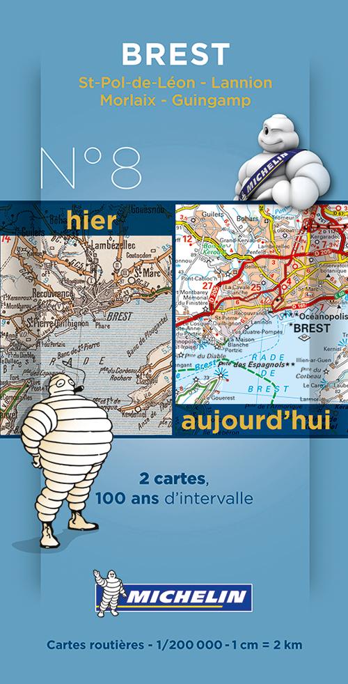 Cover for Michelin · Michelin France Centenary Map 08: Brest : St-Pol-de-Leon - Lannion, Morlaix - Guingamp (Print) (2014)