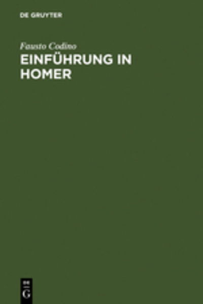 Cover for F. Codino · Einführung in Homer (Book) (1970)