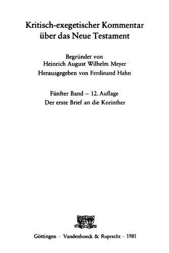 Cover for Joachim Jeremias · Die Sprache Des Lukasevangeliums (Kritisch-exegetischer Kommentar Uber Das Neue Testament) (German Edition) (Gebundenes Buch) [German edition] (1980)