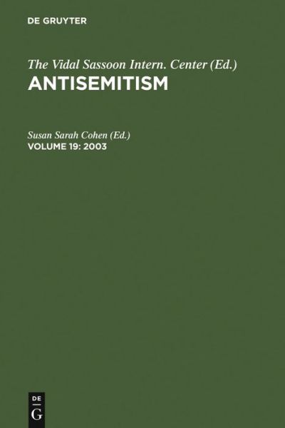 Cover for Susan Sarah Cohen · 2003 (Book) (2007)