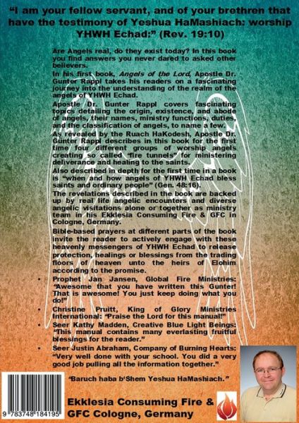 Cover for Gunter Rappl · Angels of the Lord: An apostolic-prophetic-messianic teaching (Paperback Book) (2018)