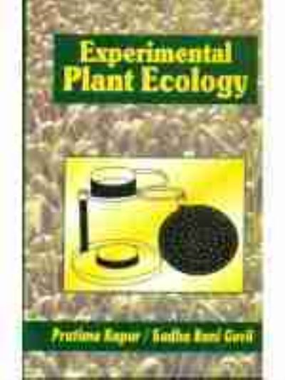 Cover for Pratima Kapur · Experimental Plant Ecology (Paperback Book) (2004)