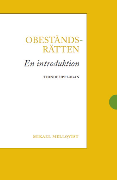 Cover for Mikael Mellqvist · Obeståndsrätten : En introduktion (Bok) (2022)