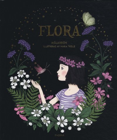 Cover for Maria Trolle · Flora : målarbok (Bound Book) (2019)