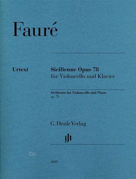 Cover for Faure · Sicilienne op.78,Vc+Kl.HN1019 (Book) (2018)