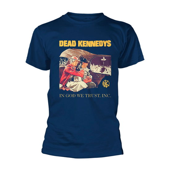 Cover for Dead Kennedys · In God We Trust (Navy) (T-shirt) [size S] (2024)