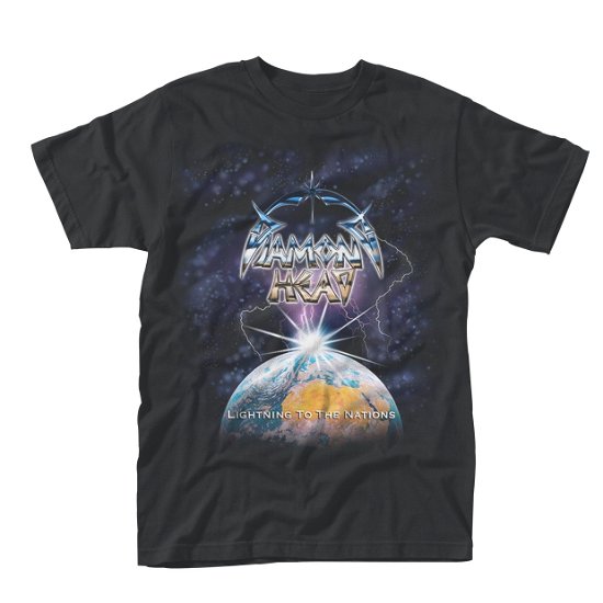 Cover for Diamond Head · Lightning (T-shirt) [size M] [Black edition] (2016)