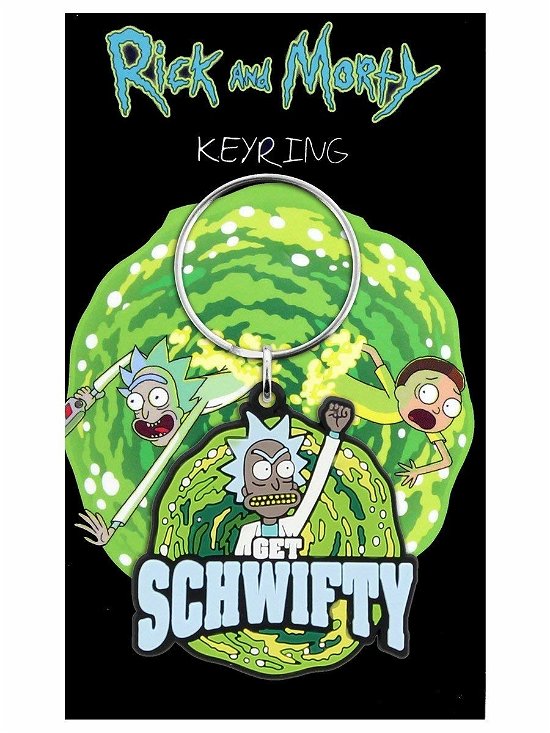 Rick and Morty - Get Schwifty Rubber Keychain (KR0391) - Gb Eye - Merchandise -  - 5028486388196 - 