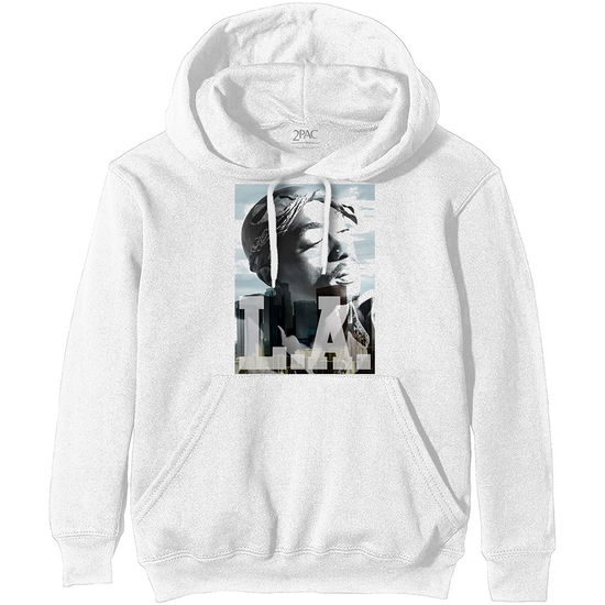 Tupac Unisex Pullover Hoodie: LA Skyline (XX-Small) - Tupac - Koopwaar -  - 5056368607196 - 