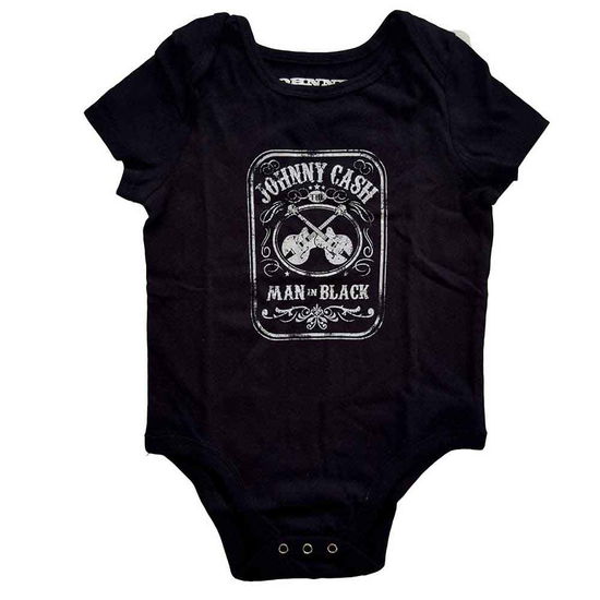 Johnny Cash Kids Baby Grow: Man In Black (Black) (18-24 Months) - Johnny Cash - Produtos - - 5056368623196 - 23 de junho de 2020