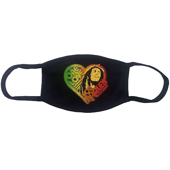 Bob Marley Face Mask: One Love Heart - Bob Marley - Merchandise -  - 5056368652196 - 