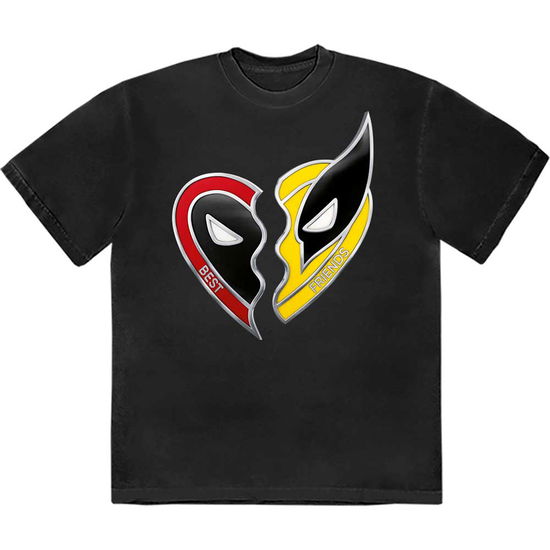 Marvel Comics Unisex T-Shirt: Deadpool Best Friends - Marvel Comics - Gadżety -  - 5056737261196 - 14 czerwca 2024