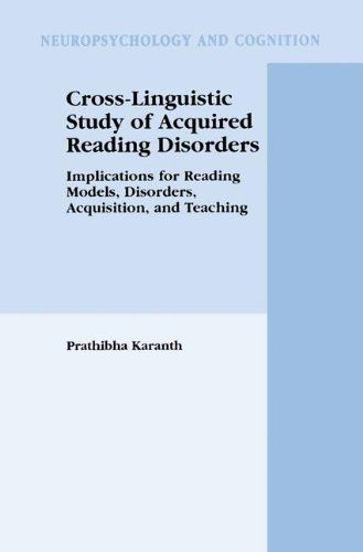 Cover for Prathibha Karanth · Cross-Linguistic Study of Acquired Reading Disorders: Implications for Reading Models, Disorders, Acquisition, and Teaching - Neuropsychology and Cognition (Hardcover Book) [2003 edition] (2003)