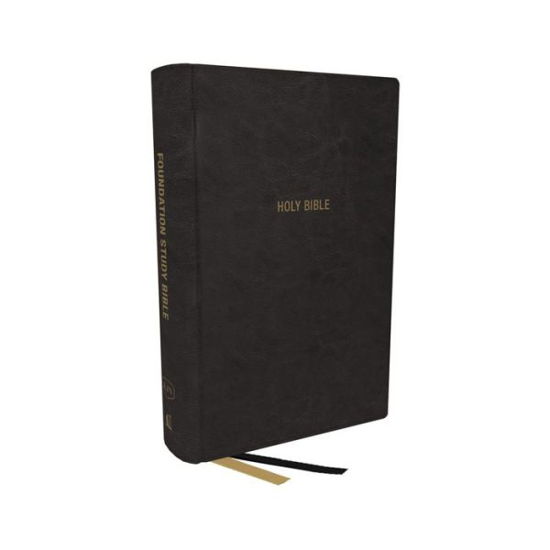 Cover for Thomas Nelson · KJV, Foundation Study Bible, Large Print, Leathersoft, Black, Red Letter, Comfort Print: Holy Bible, King James Version (Leather Book) (2022)