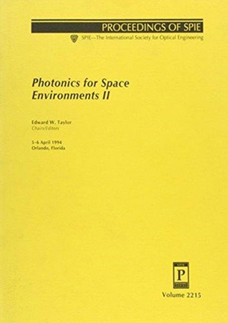 Cover for Taylor · Photonics For Space Environments Ii (Paperback Book) (2006)